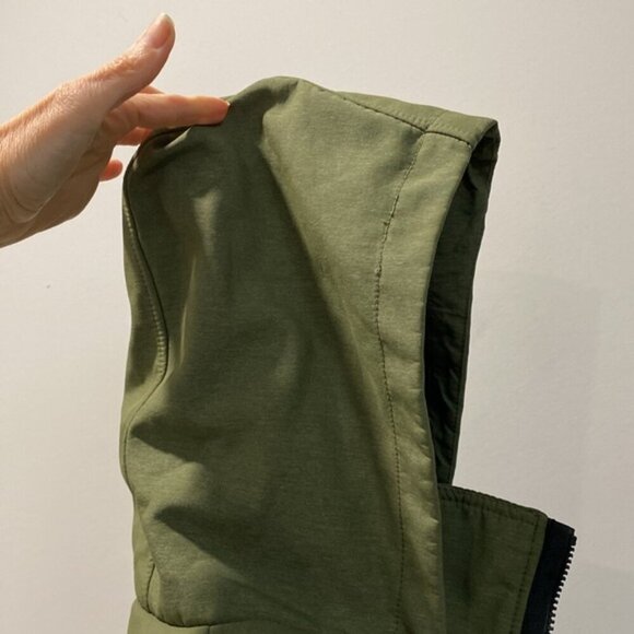 Bench Green Softshell Hooded Long Coat Size large - Picture 10 of 16